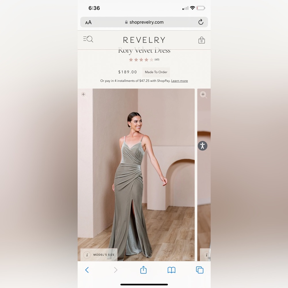 Revelry Rory Bridesmaid Dress - Dusty Olive